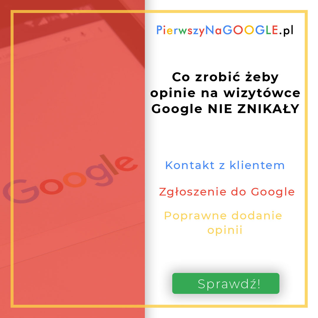 Zdjęcie wyróżniające dla: Usunięte opinie w Google – jak sobie z tym radzić?